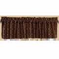 Black - Mustard Loverƒ?????s Knot Jacquard Valance - Lined - Home Collections by Raghu