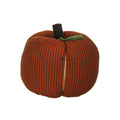 Pumpkin Spice Ticking Pumpkin 8 In x 6 In - Home Collections by Raghu