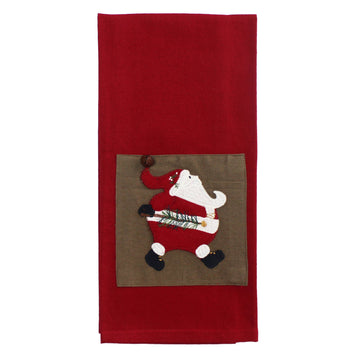 Ol' Saint Nick Towel- Set of Two - Home Collections by Raghu