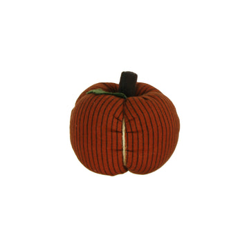 Pumpkin Spice Ticking Pumpkin 4 In x 3 In - Home Collections by Raghu