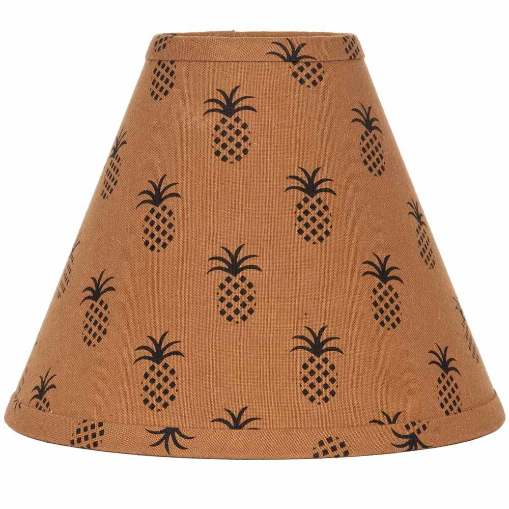 Mocha - Black Pineapple Town 12" Lampshade - Home Collections by Raghu