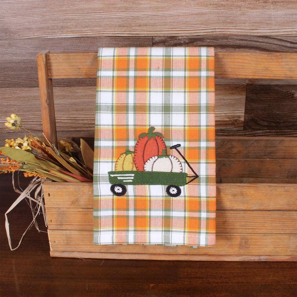 Wagon oPumpkins Towel  Set of 2 ET810529