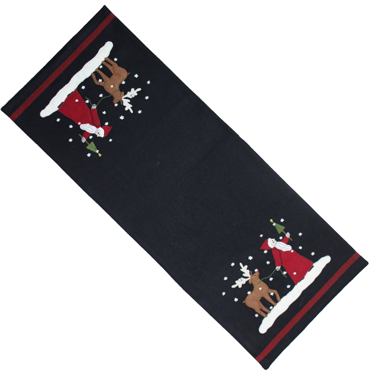 Christmas Friends Black Table Runner  - Home Collections by Raghu