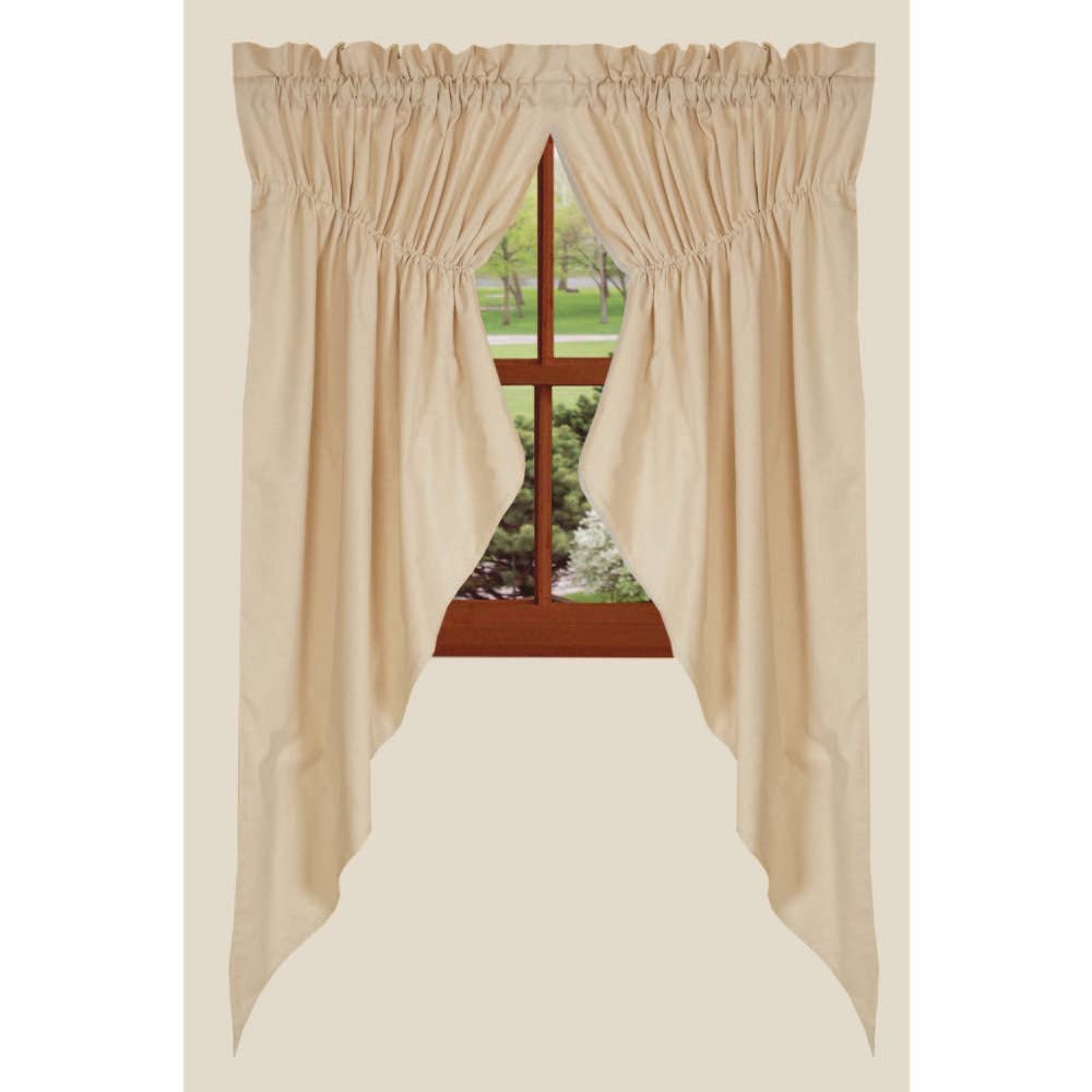 Cream Osenburg Gathered Swag - Lined - Home Collections by Raghu