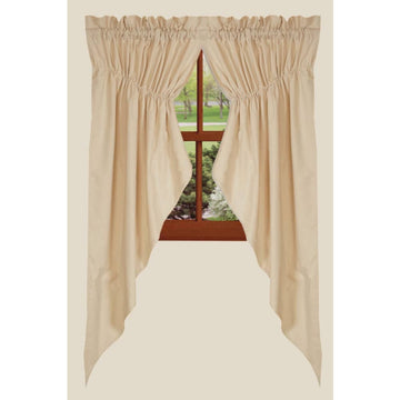 Cream Osenburg Gathered Swag - Lined - Home Collections by Raghu