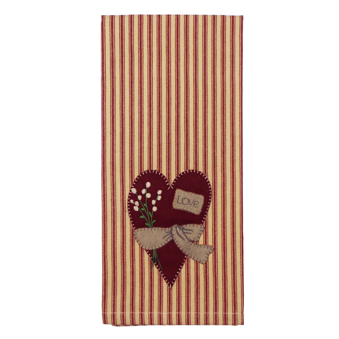 Big Heart Towel- Set of Two - Home Collections by Raghu