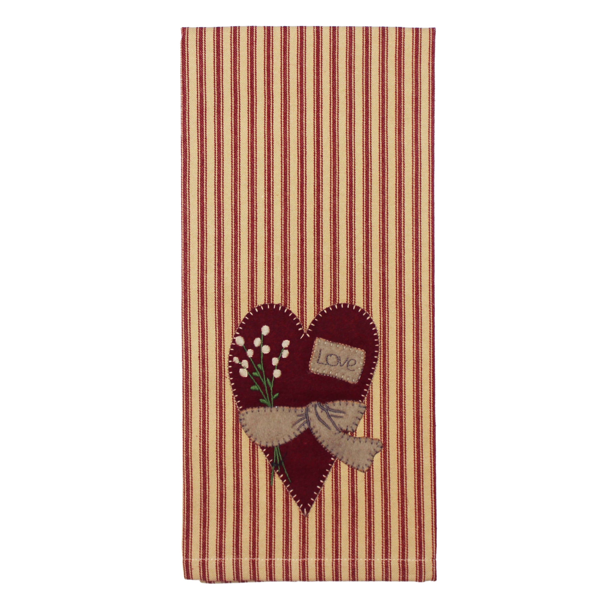 Big Heart Towel- Set of Two - Home Collections by Raghu
