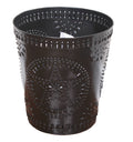 Metal Punched Waste Basket - Home Collections by Raghu