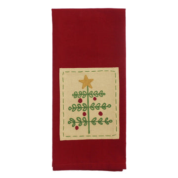 'O Christmas Tree Towel- Set of Two - Home Collections by Raghu