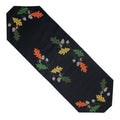 Leaves & Acorns Black Table Runner   - Home Collections by Raghu