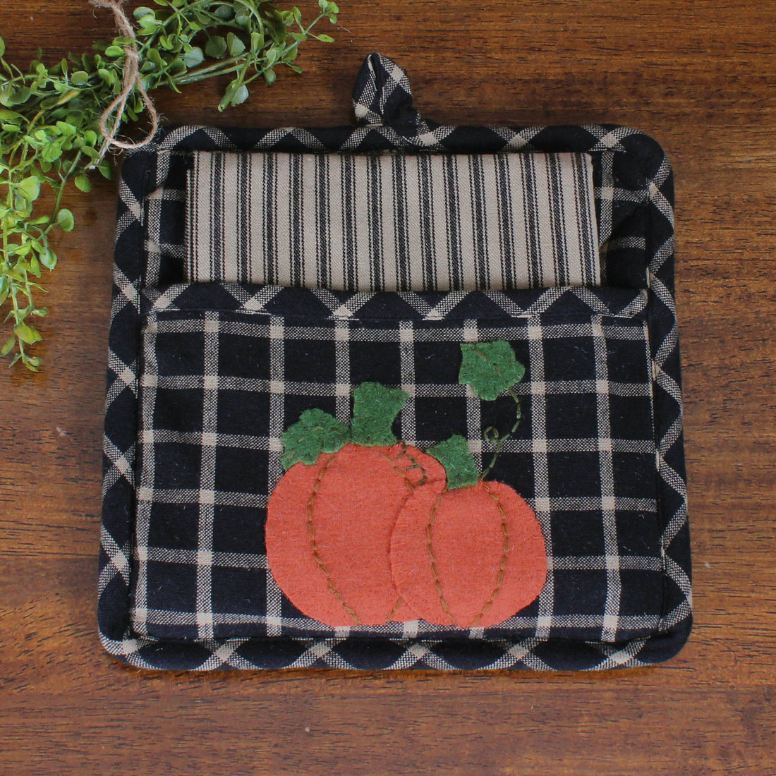Pumpkin Patchwork Potholder Set PH820011