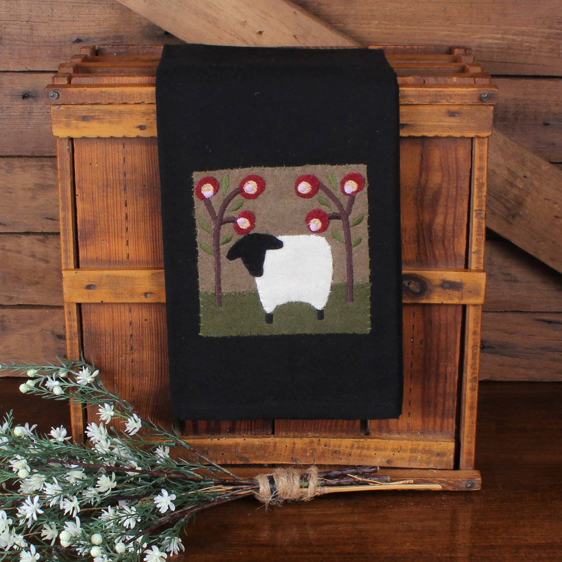 Sheep in the Grove Towel- Set of Two - Home Collections by Raghu