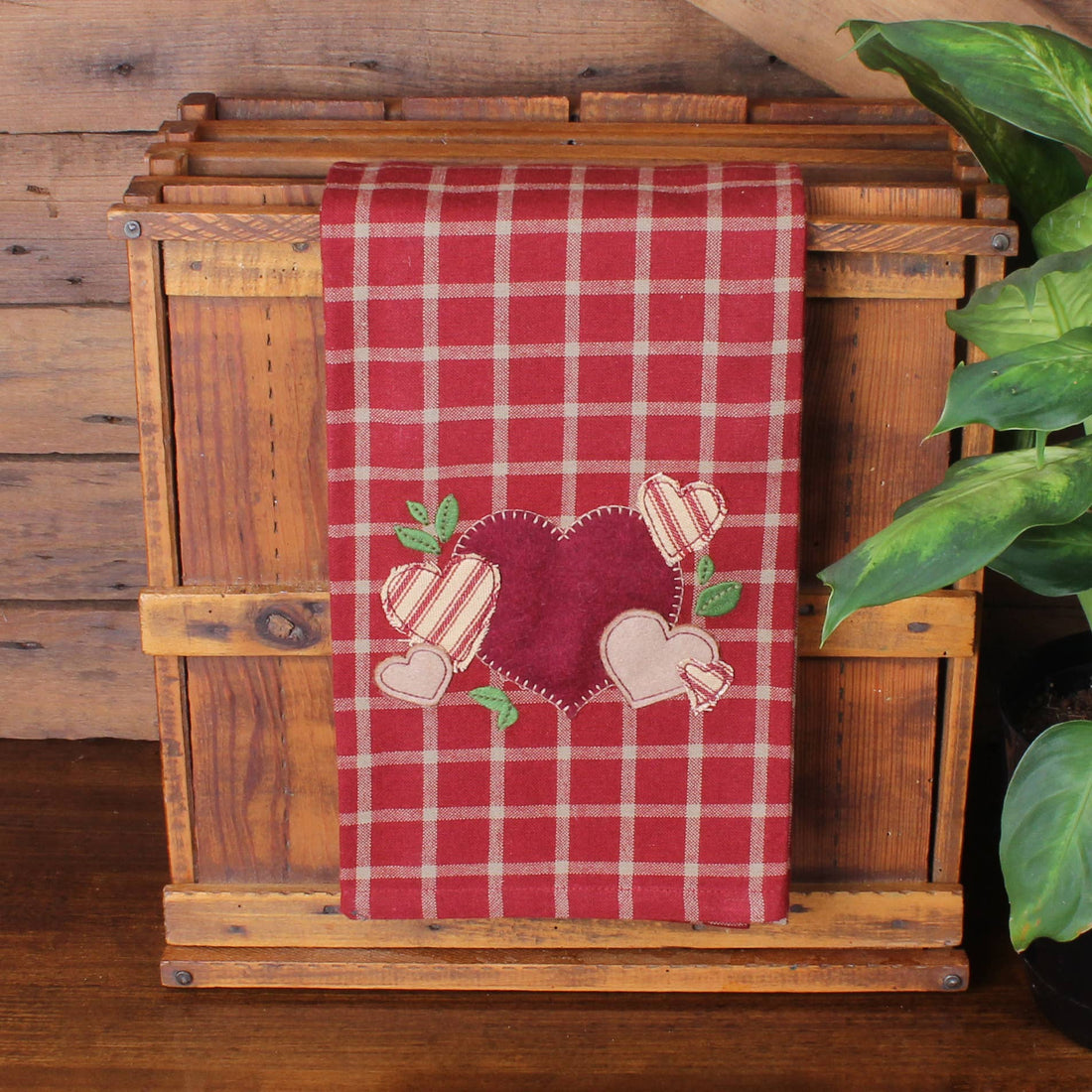 Bunches of Hearts Towel- Set of Two - Home Collections by Raghu