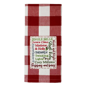 Christmas Season Words Towel  Set of 2 ET770027