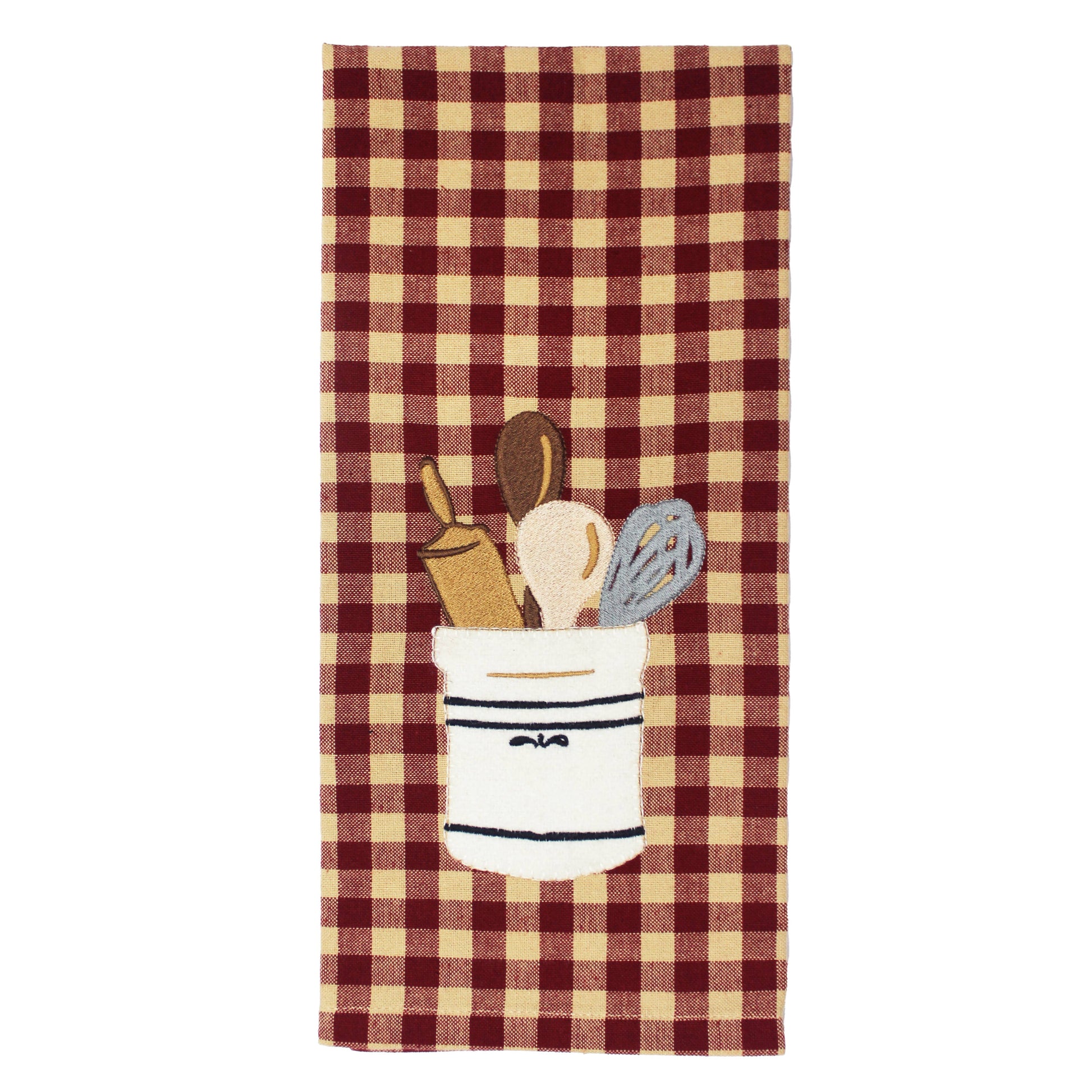 Utensil Crock Towel- Set of Two - Home Collections by Raghu