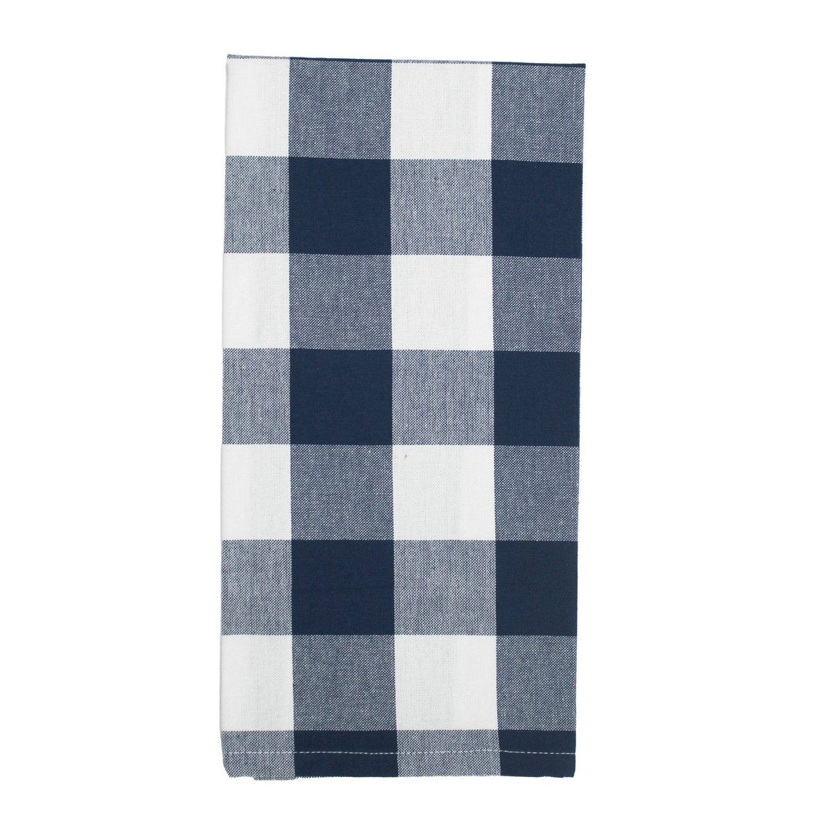 Buffalo Check Navy Blue Kitchen Towel - Home Collections by Raghu