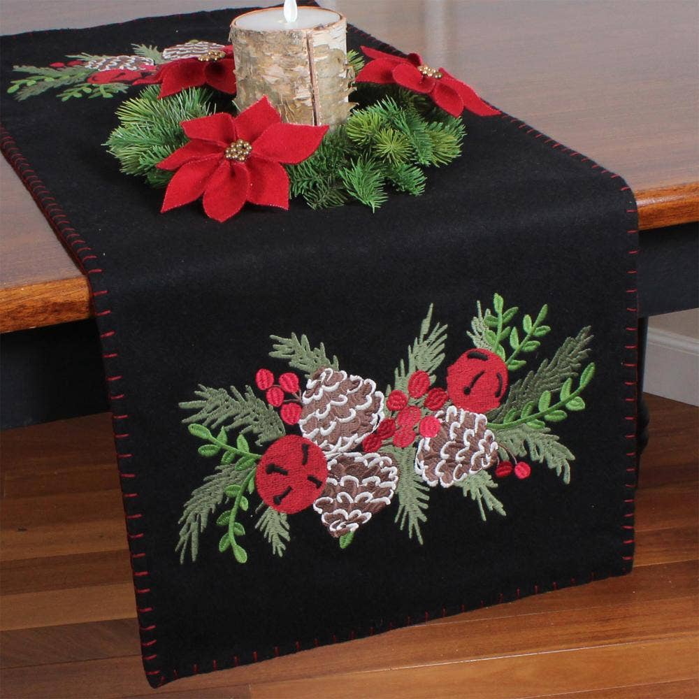 Pinecones and Bells Table Runner TR724611